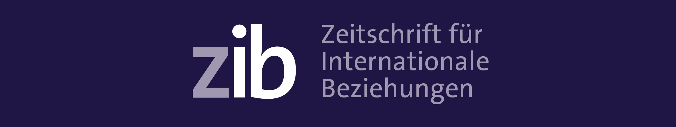 Zeitschrift für Internationale Beziehungen Banner