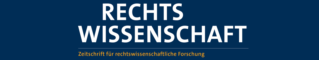 Zeitschrift für rechtswissenschaftliche Forschung Banner